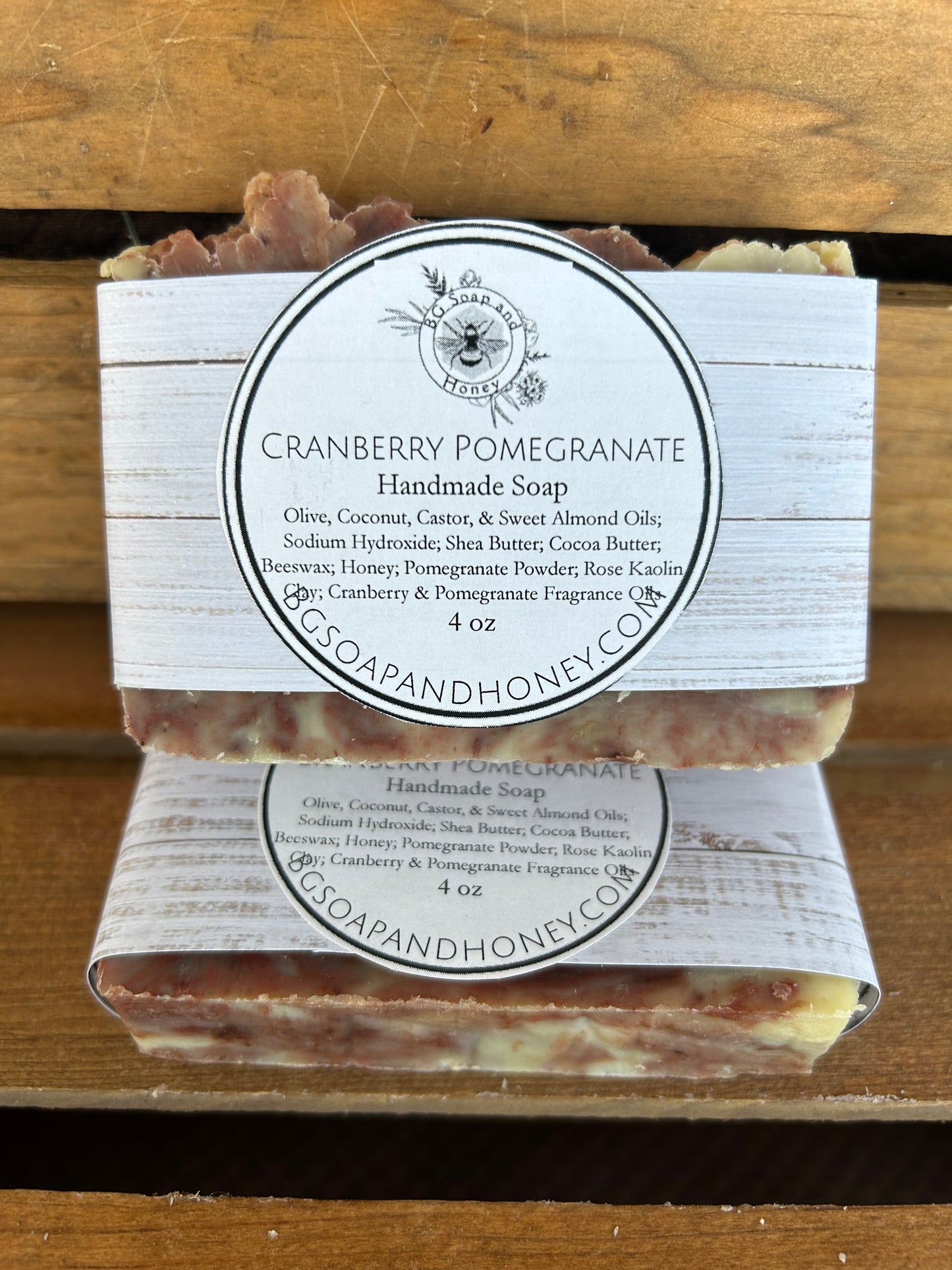 Cranberry Pomegranate Bar Soap- palm free soap