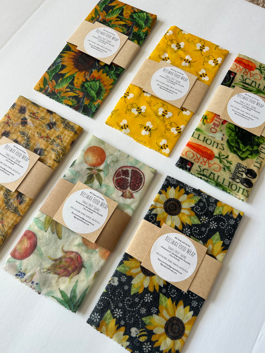 10” x 10” Square- Beeswax Food Wrap- Reusable Food Wrap- Food Storage- Green Living- Eco Friendly Kitchen