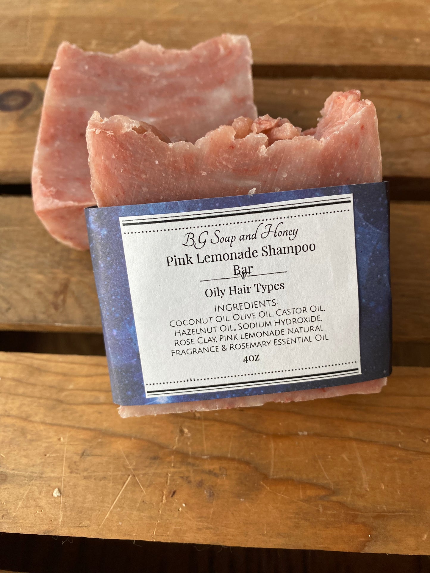 Pink Lemonade Shampoo Bar- For Normal or Dry Hair- Natural Shampoo Bar- Shampoo and Body Bar