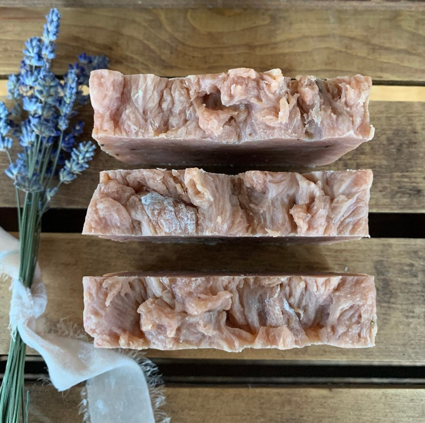 Lavender Rosemary & Vanilla Soap- Made with Beeswax and Honey- Moisturizing Bar Soap - Palm Free Soap