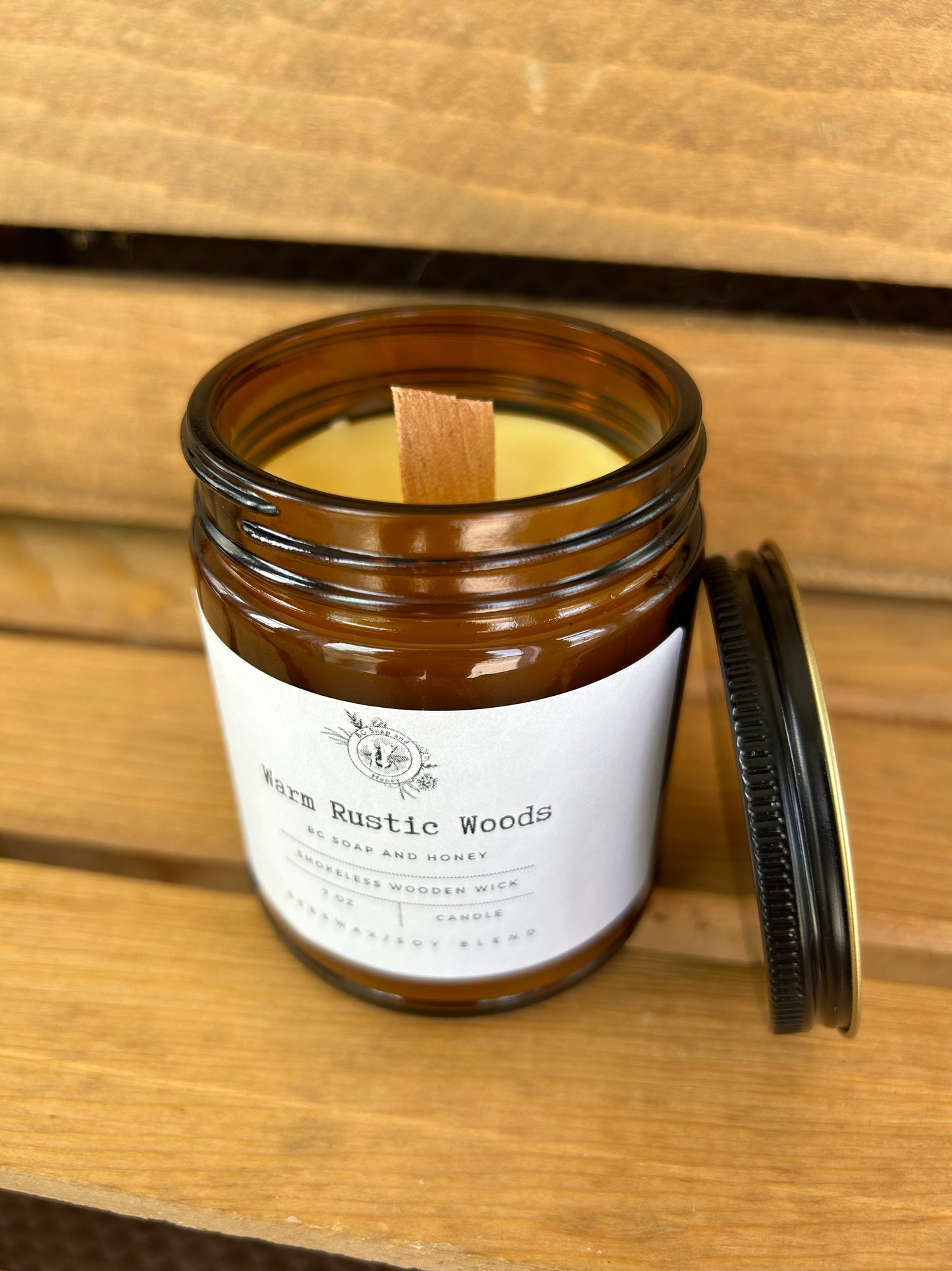 Beeswax Soy Blend Container Candle - Lavender - Warm Rustic Woods - Mango Paradise - Sea Salt & Orchid - Warm Vanilla