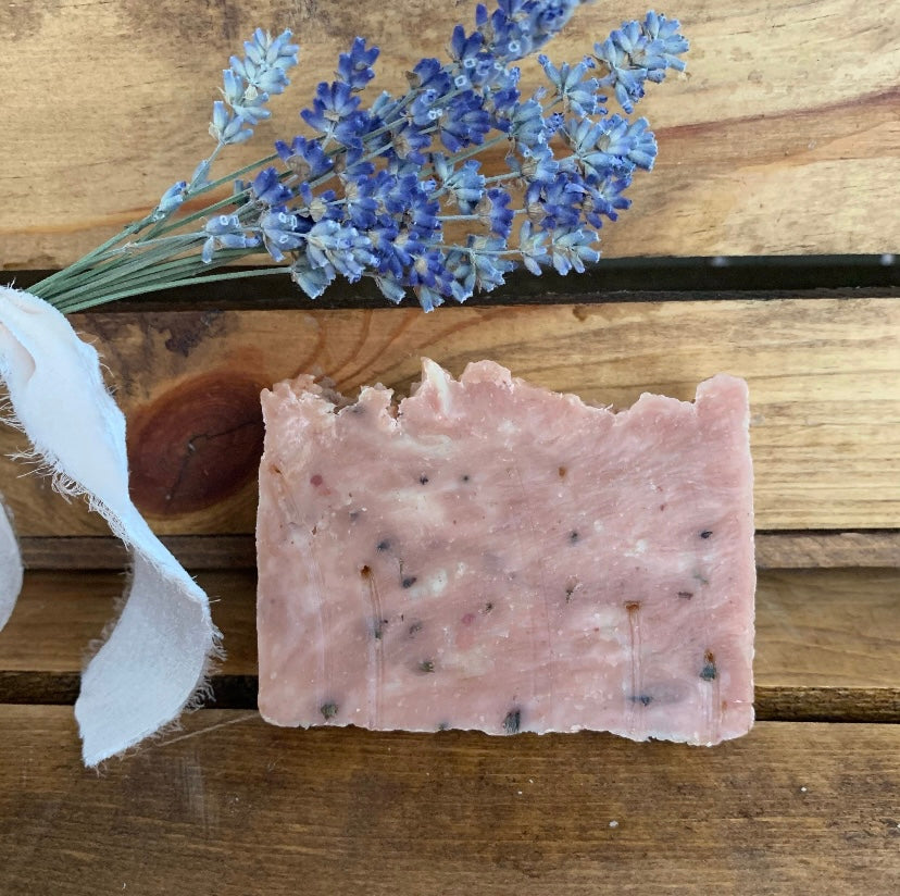 Lavender Rosemary & Vanilla Soap- Made with Beeswax and Honey- Moisturizing Bar Soap - Palm Free Soap
