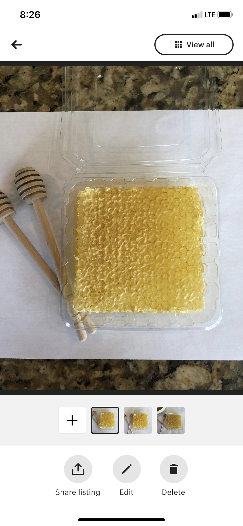 Comb Honey- Honey Comb- Pure Raw Comb Honey