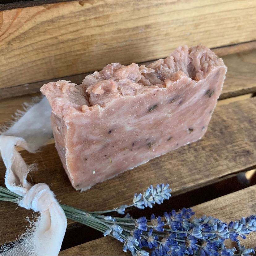 Lavender Rosemary & Vanilla Soap- Made with Beeswax and Honey- Moisturizing Bar Soap - Palm Free Soap