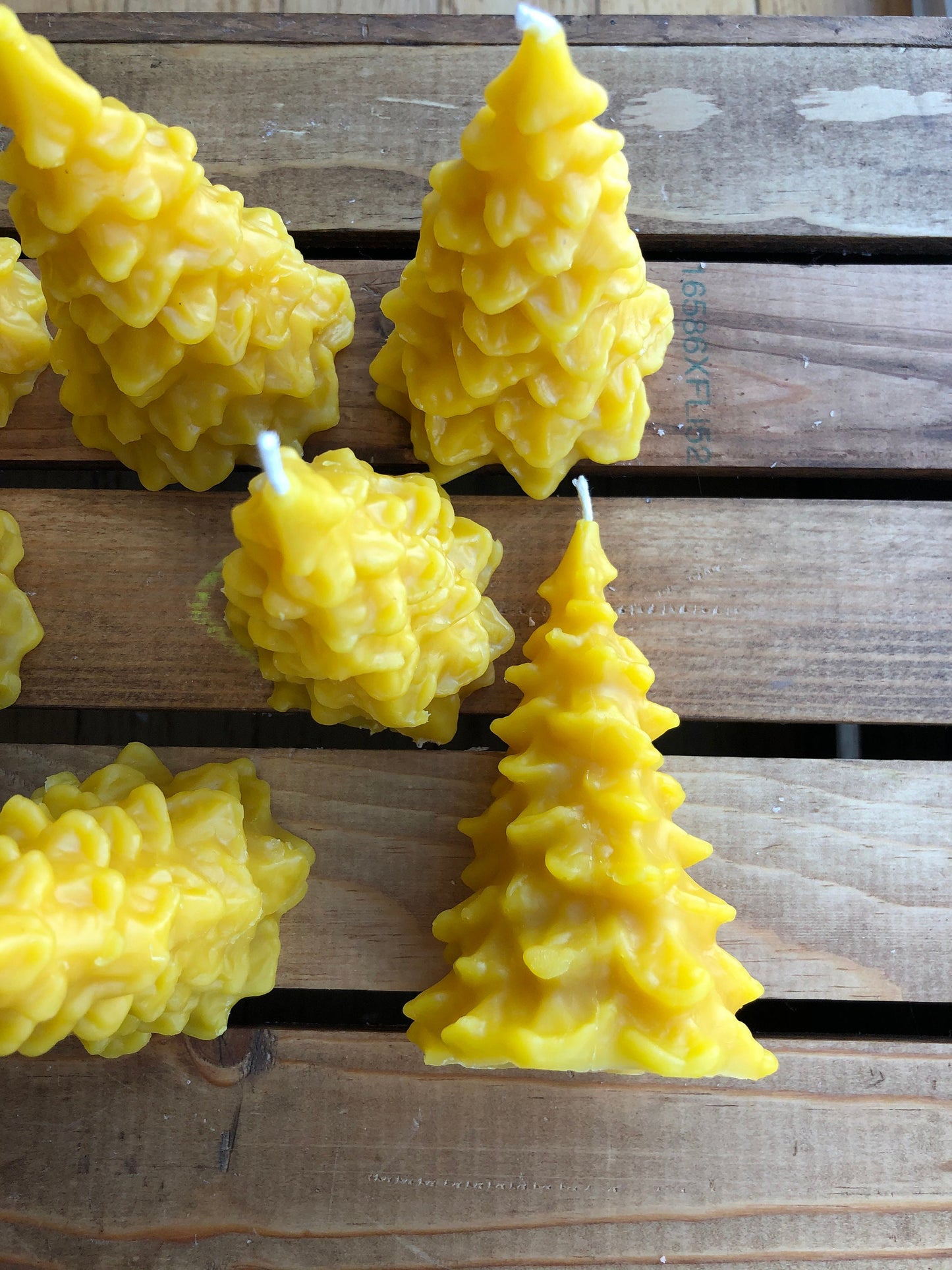 Pine Tree Beeswax Candle- Christmas Tree Beeswax Candle- Fir Tree Beeswax Candle