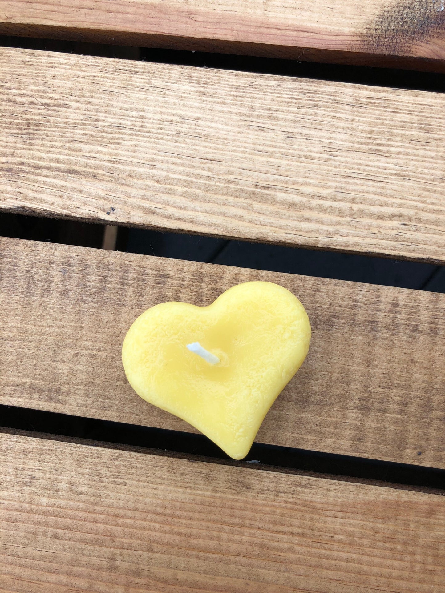 Beeswax Candles-Set of 3- Floating Hearts- Valentin's Day Gift