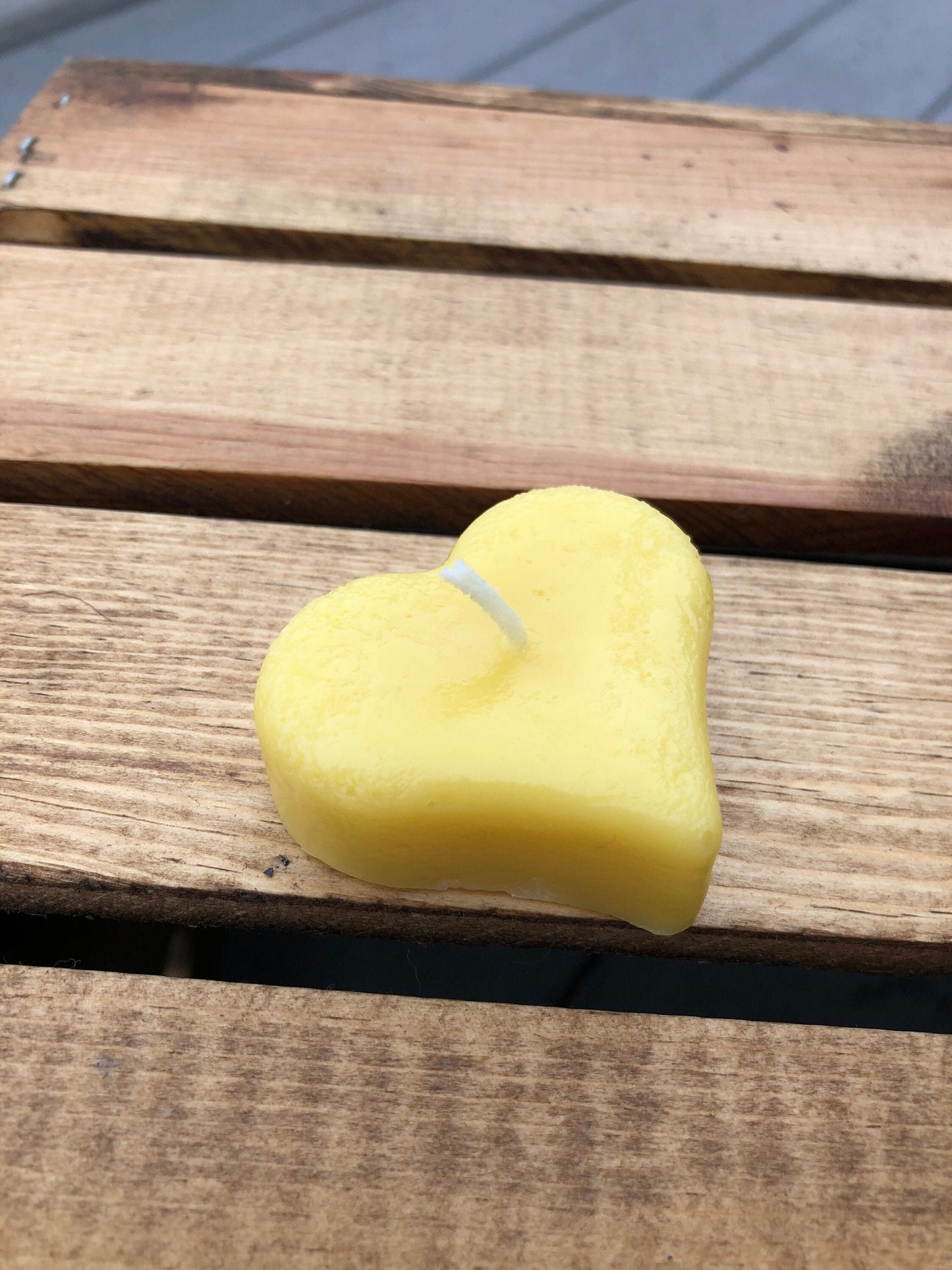 Beeswax Candles-Set of 3- Floating Hearts- Valentin's Day Gift