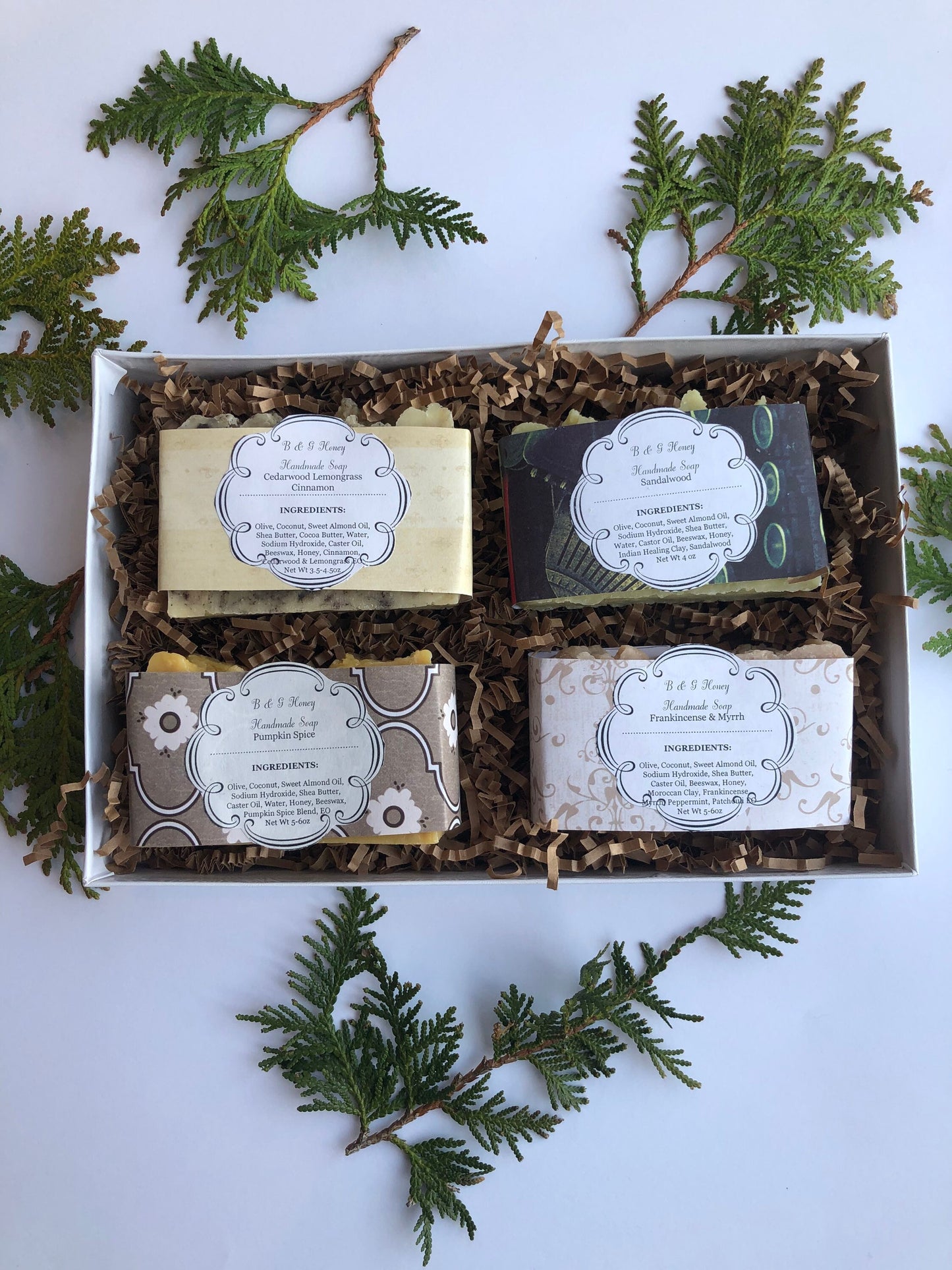 Woodsy Soaps- Soap Sampler- Gift Package- Woodsy Collection- Soap Package