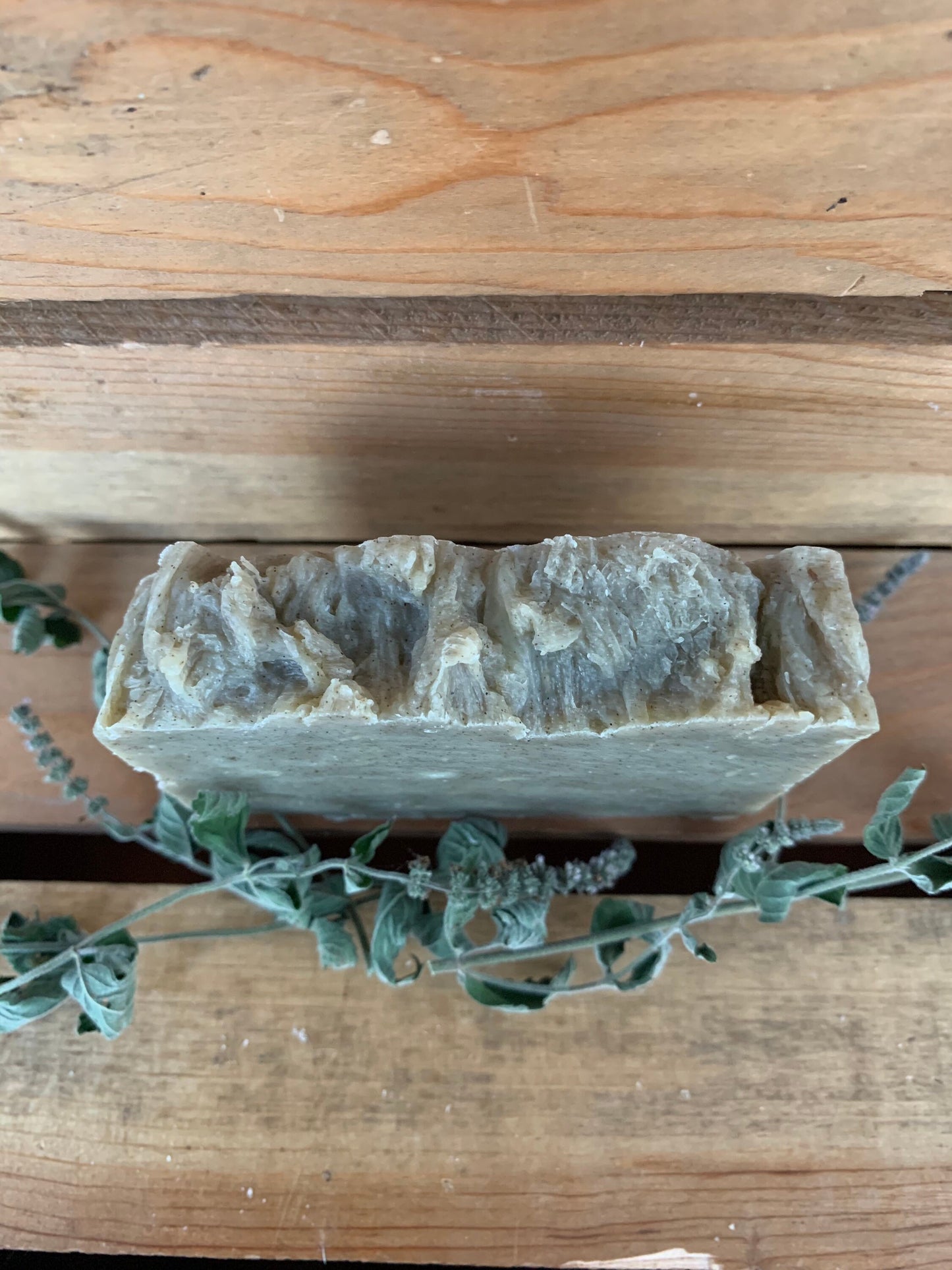 Peppermint Soap Bar -Peppermint Soap- Natural Handmade Soap- All Natural Soap- Made With Honey and Beeswax - Palm Free Soap