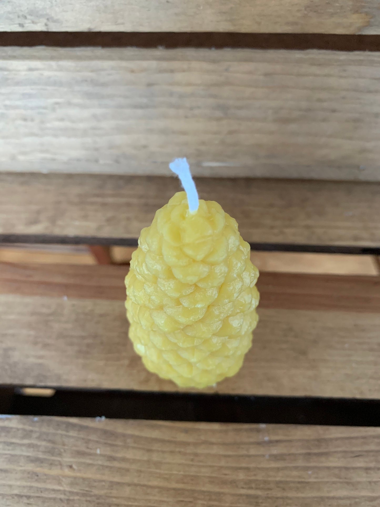 Pinecone Candle- Beeswax Pinecone Candle- Pine Cone Candle