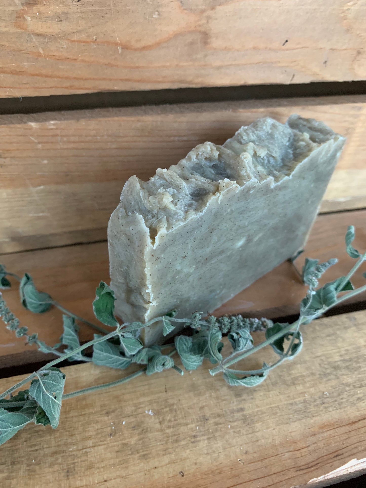 Peppermint Soap Bar -Peppermint Soap- Natural Handmade Soap- All Natural Soap- Made With Honey and Beeswax - Palm Free Soap