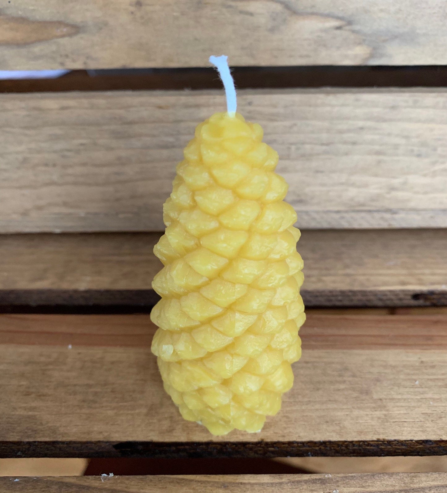 Pinecone Candle- Beeswax Pinecone Candle- Pine Cone Candle