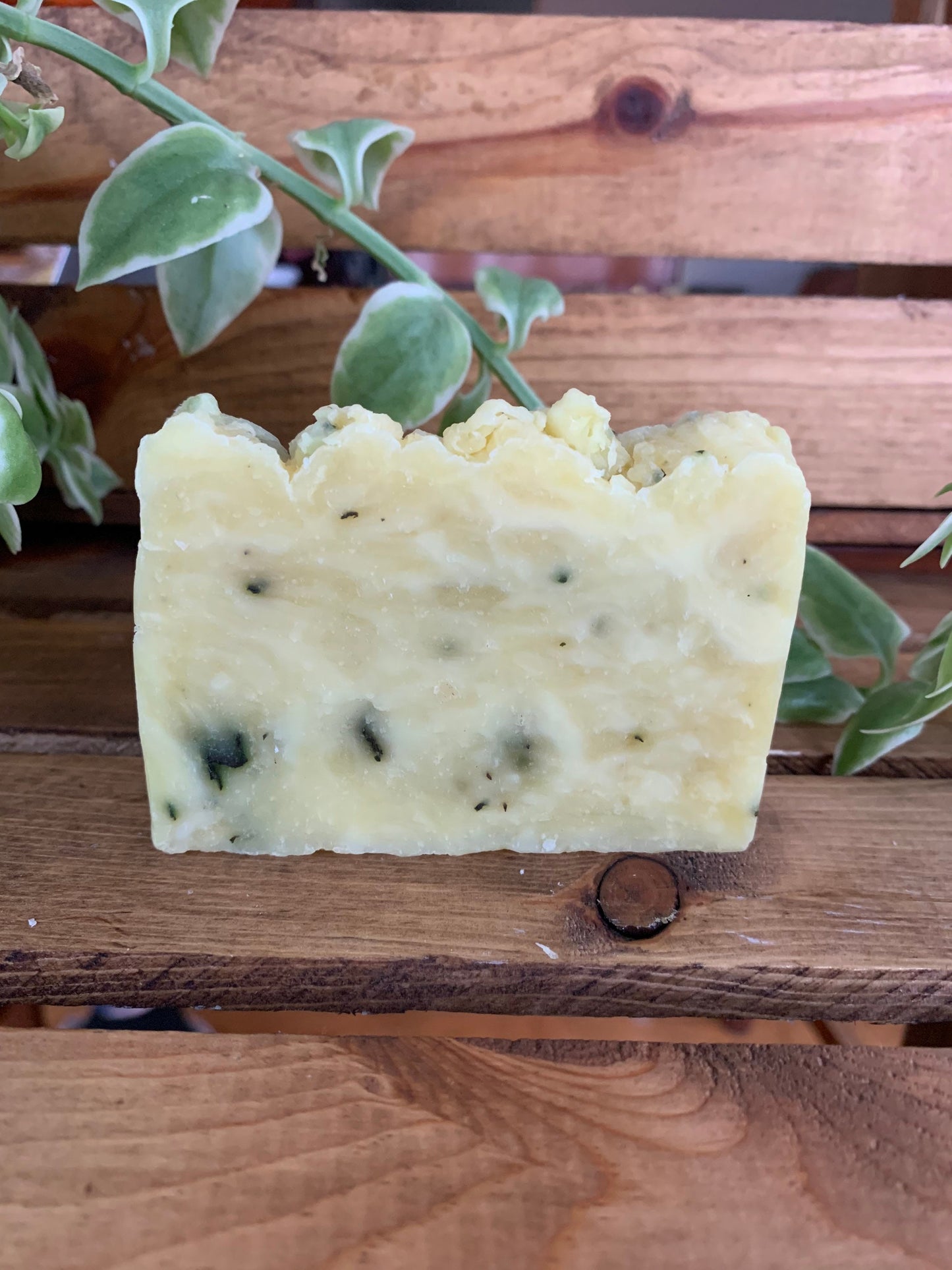 Double Mint Soap- Natural Soap-Peppermint and Spearmint Soap- 4oz bar Soap- Peppermint Spearmint Soap With Beeswax and Honey -Palm Free Soap