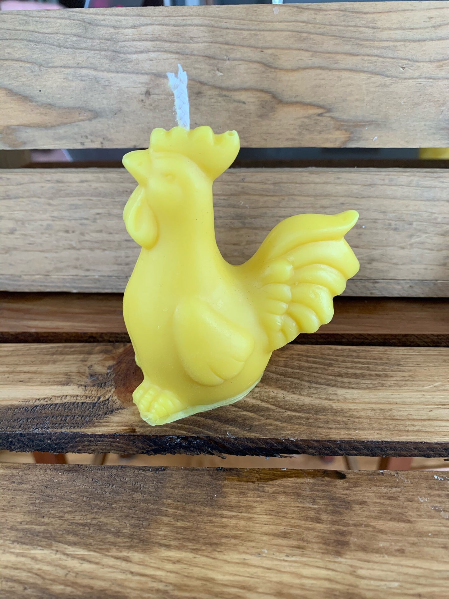 Rooster and Hen Beeswax Candle Set- Chicken Candle
