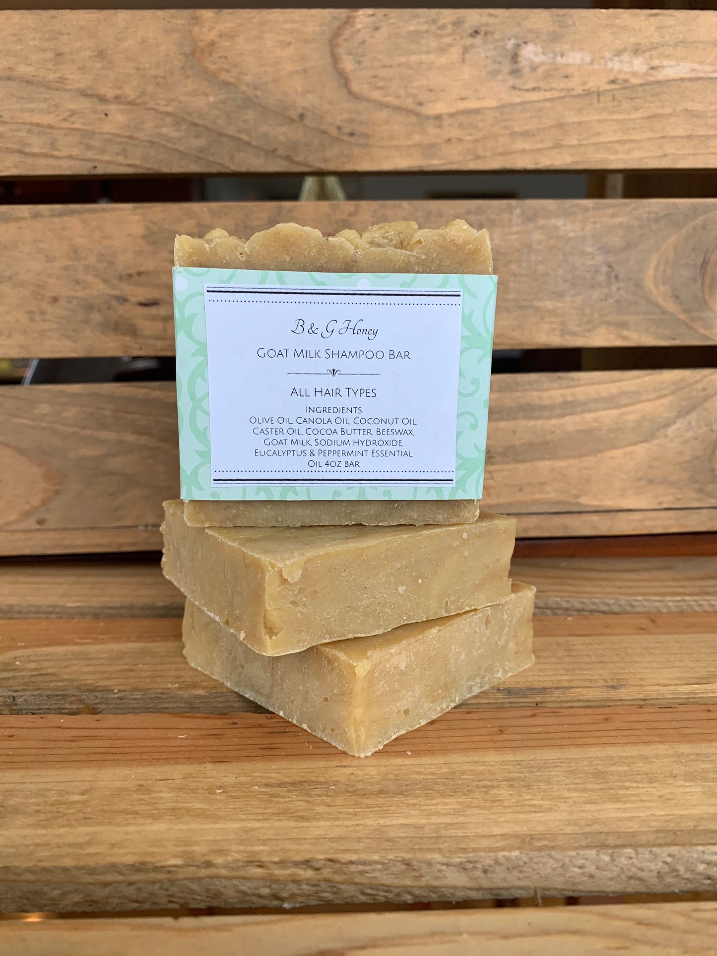 Goat Milk Shampoo Bar- all hair types- Natural Shampoo Bar