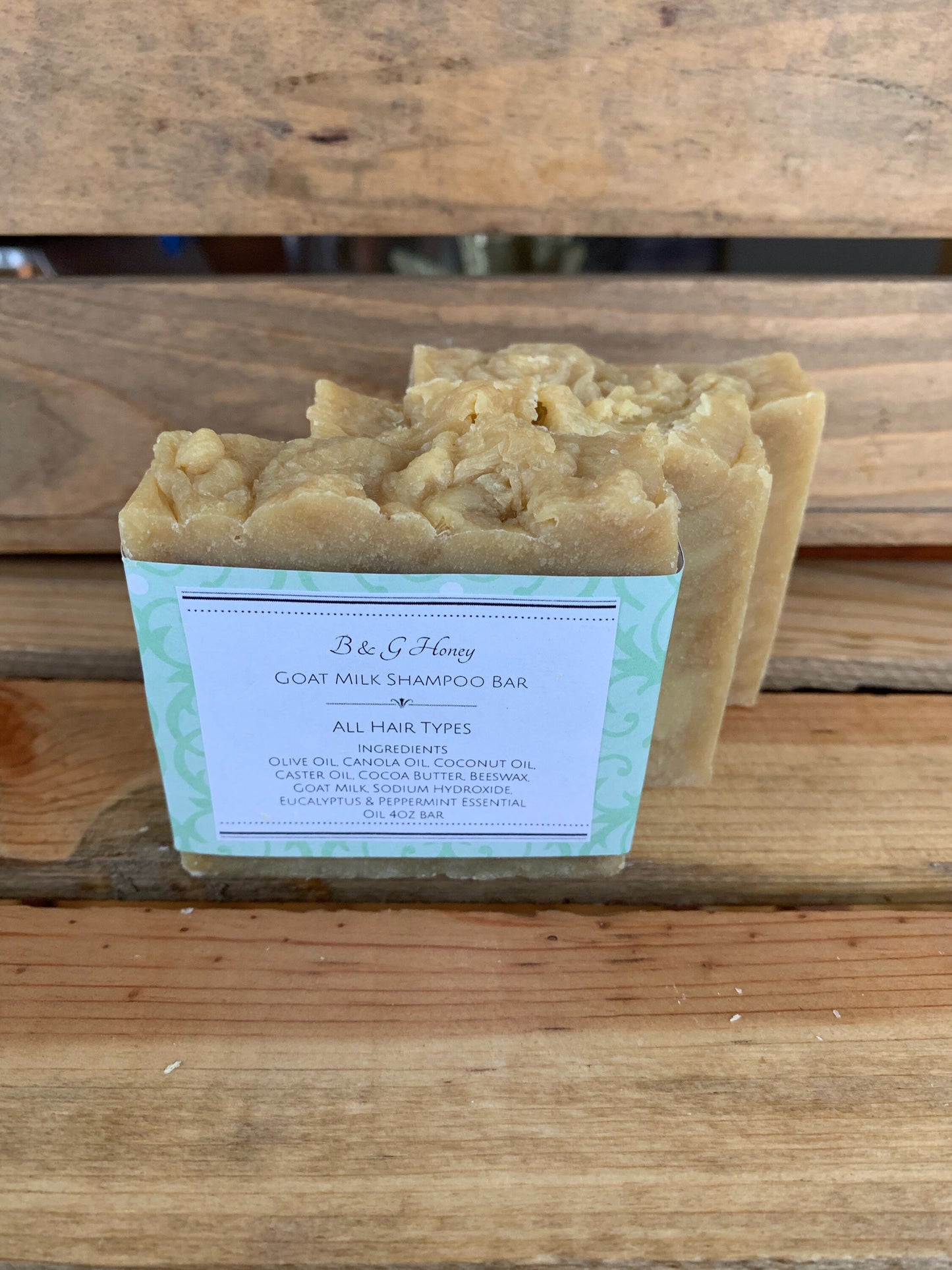 Goat Milk Shampoo Bar- all hair types- Natural Shampoo Bar