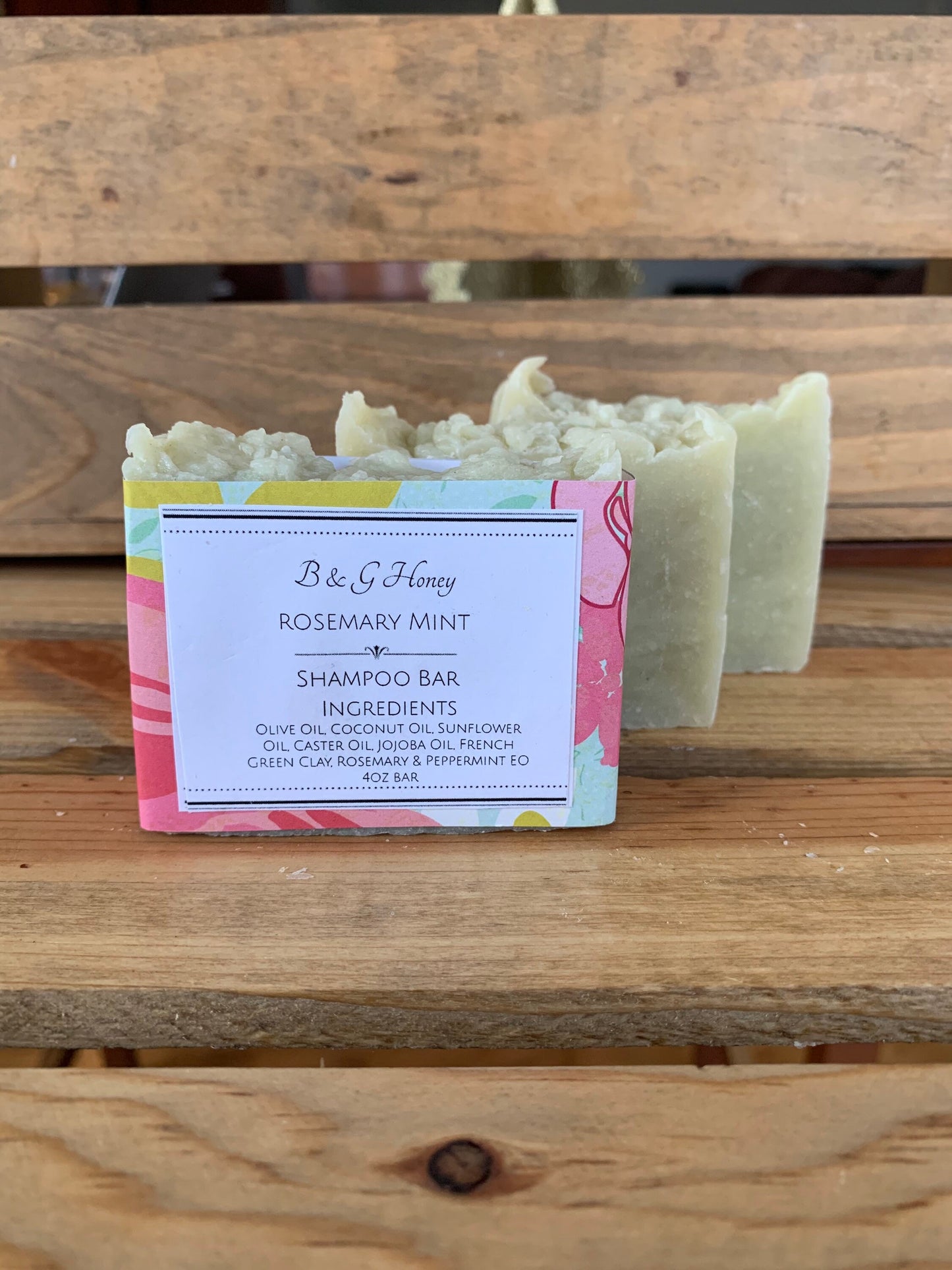 Rosemary Mint Shampoo Bar- For All Hair Types- Natural Shampoo Bar