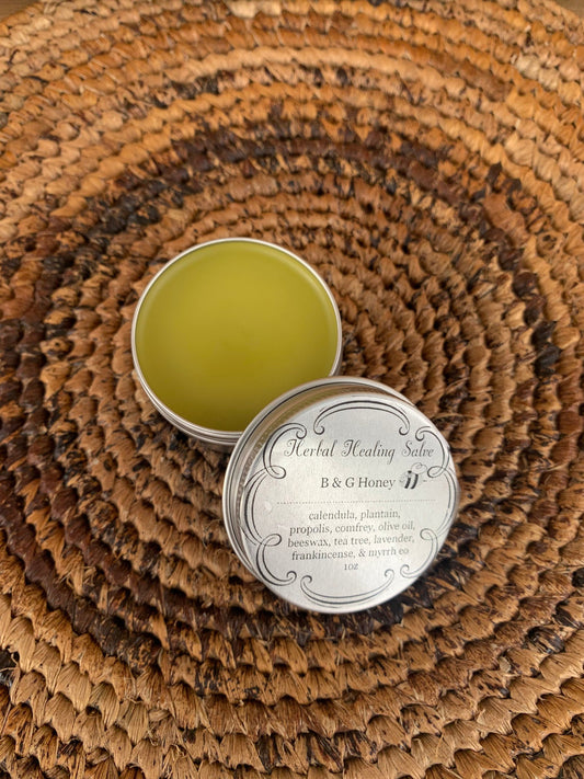 Herbal Healing Salve- Bee Sting Salve- Mosquito Bite Salve- Cut and Scrape Salve- Healing Salve