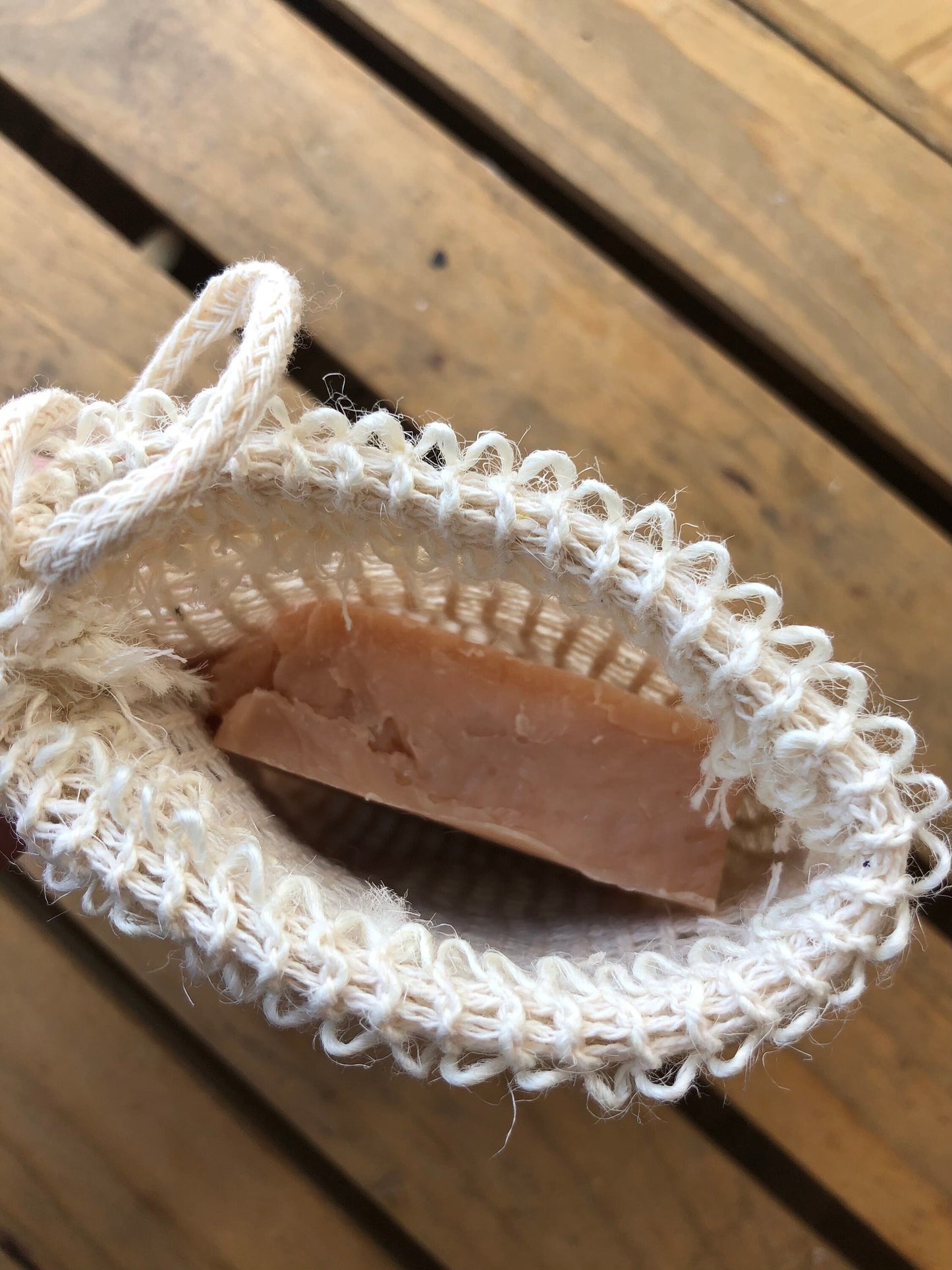Exfoliating Soap Bag- Soap Saver Bag- Soap Bag- Soap Scrap Bag- Loofa Bag