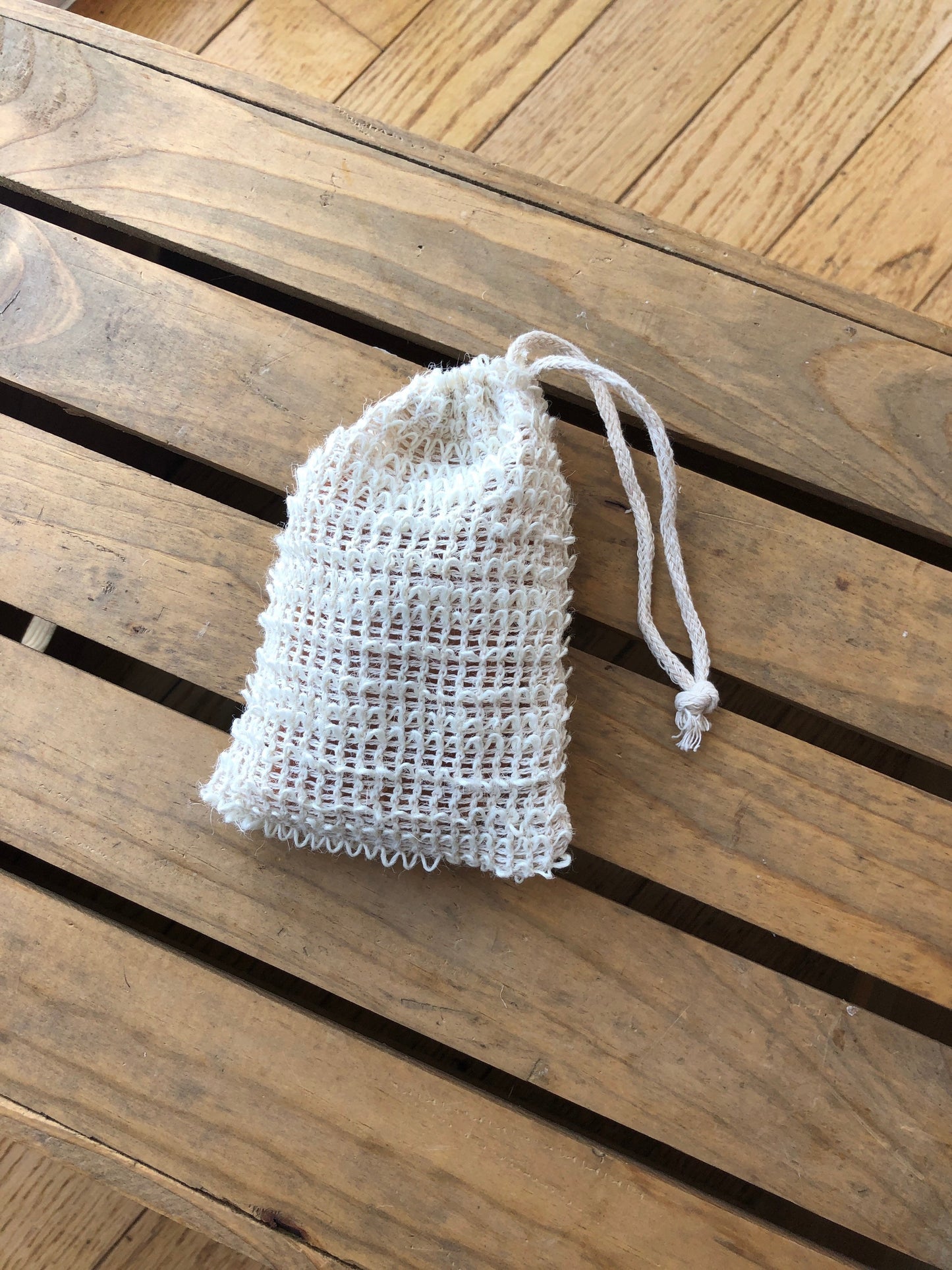 Exfoliating Soap Bag- Soap Saver Bag- Soap Bag- Soap Scrap Bag- Loofa Bag
