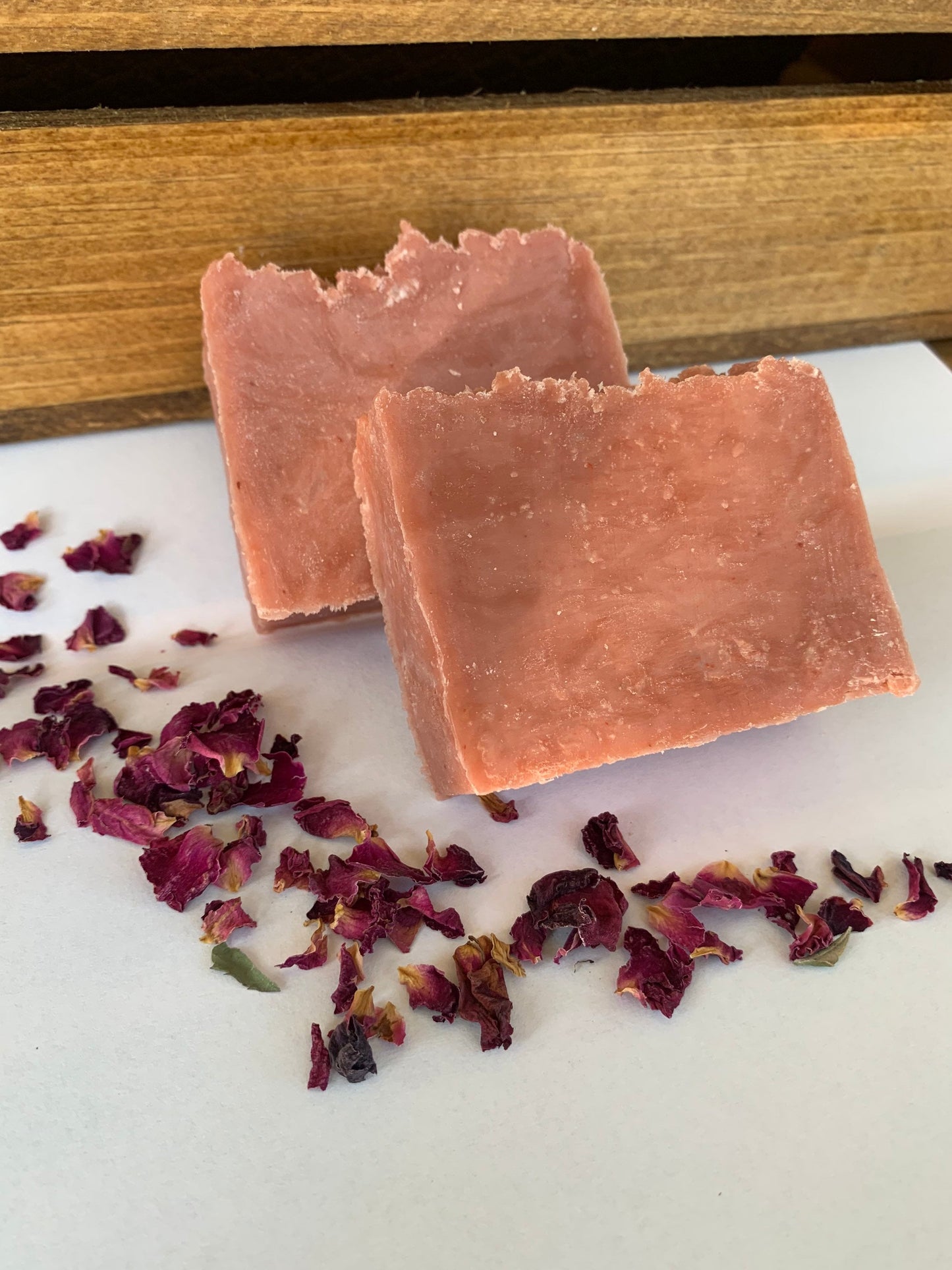Rose Shampoo Bar- For All Hair Types- Natural Shampoo Bar- Goat's Milk Shampoo- Rose Goat Milk Shampoo