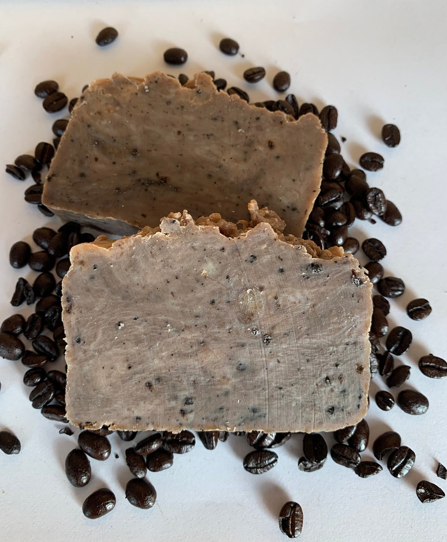 Coffee Bean- Exfoliating Bar Soap- made with beeswax and honey - palm free soap