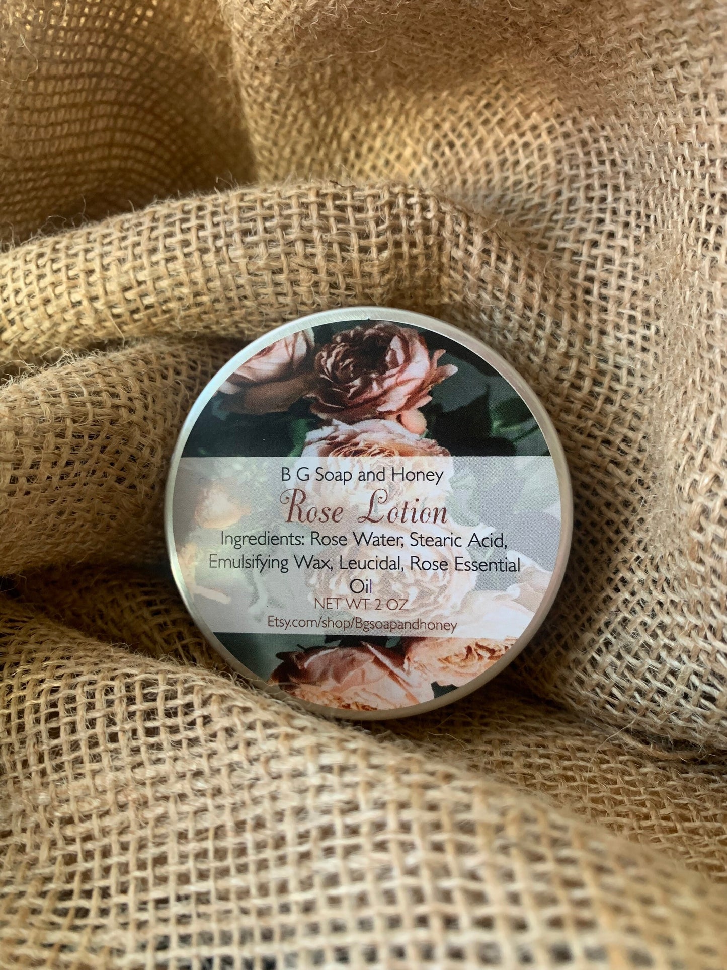 Rose Lotion- Rose Water Infused Lotion- Rose Water- Dry Skin Moisturizer-Face lotion- Lotion