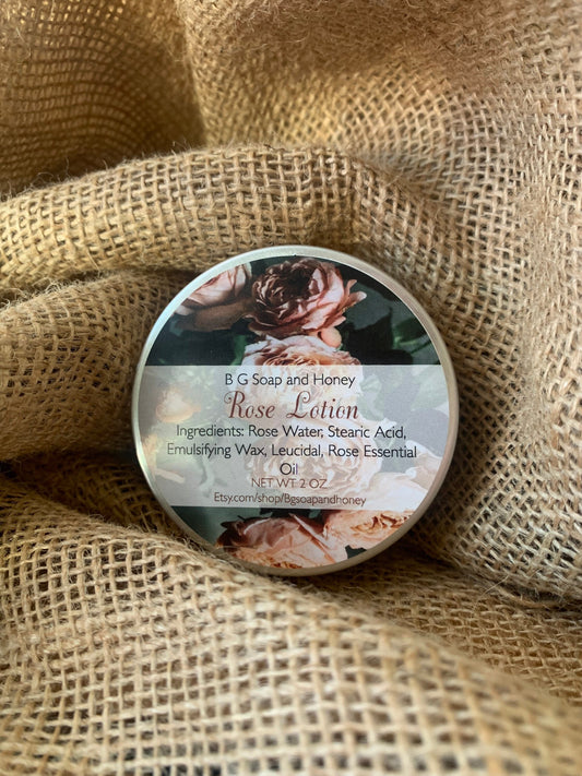 Rose Lotion- Rose Water Infused Lotion- Rose Water- Dry Skin Moisturizer-Face lotion- Lotion