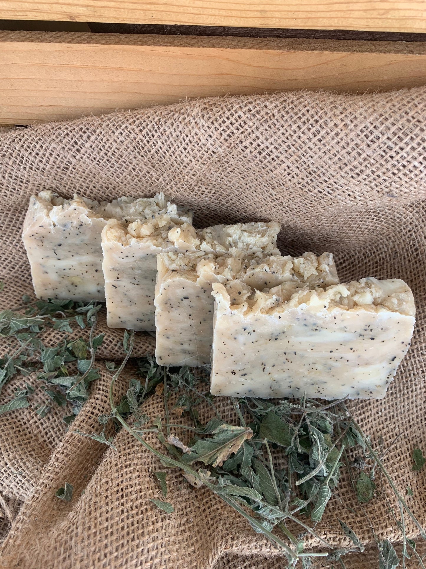 Lemon Balm Soap- made with beeswax and honey - palm free soap