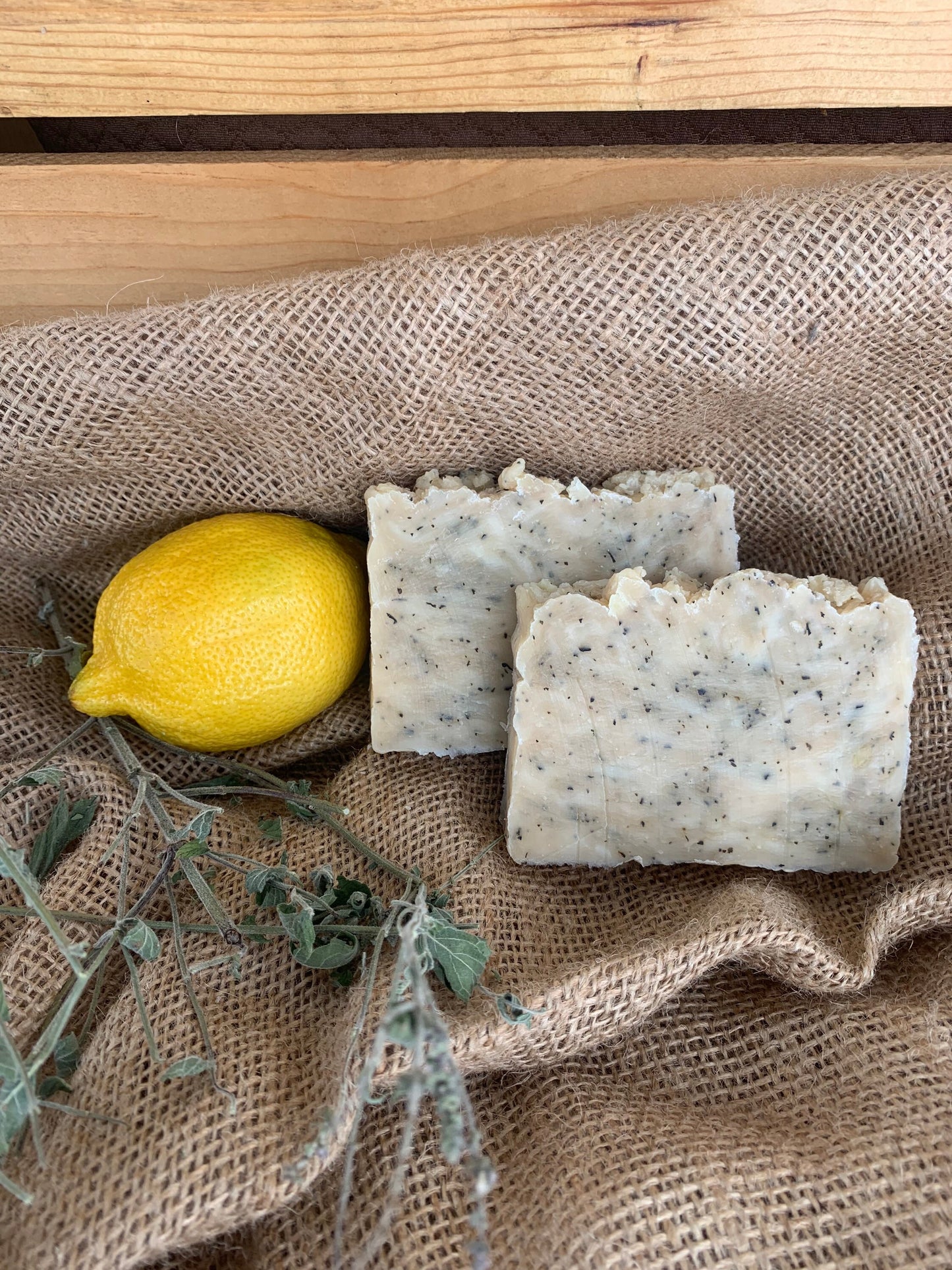 Lemon Balm Soap- made with beeswax and honey - palm free soap