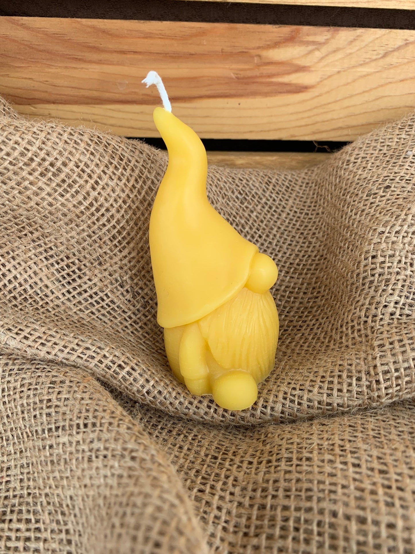 Gnome Beeswax Candle