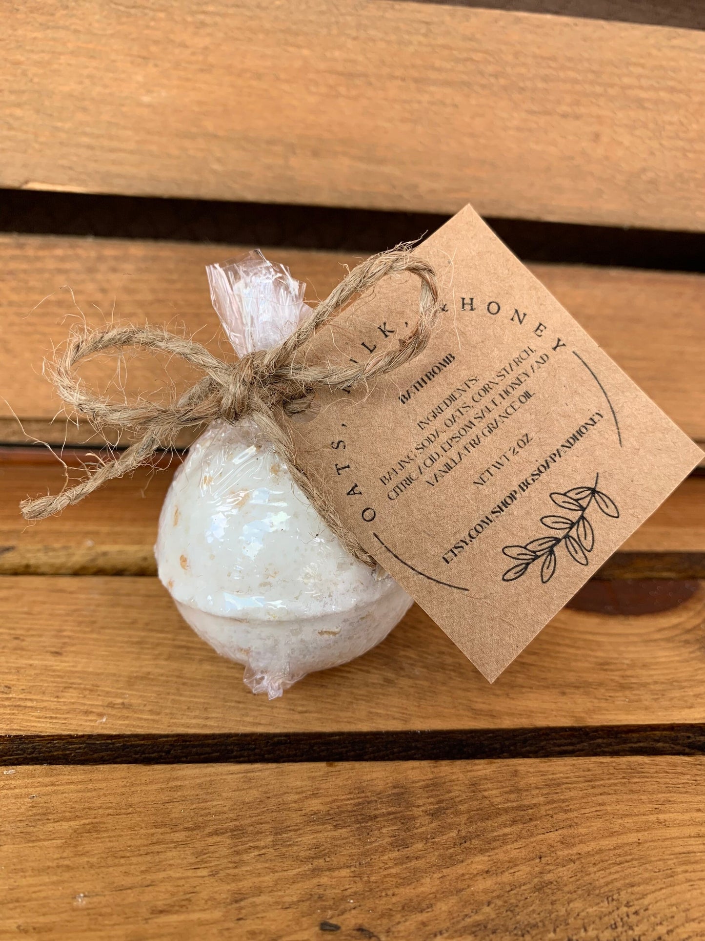 Oats, Milk & Honey Bath Bomb- Bath Bombs- Natural Bath Bombs