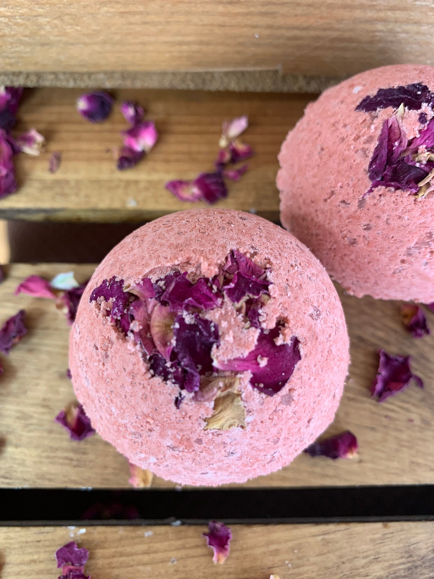 Rose Bath Bomb- Bath Bombs- Natural Bath Bombs