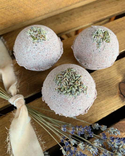Lavender Bath Bomb- Bath Bombs- Natural Bath Bombs