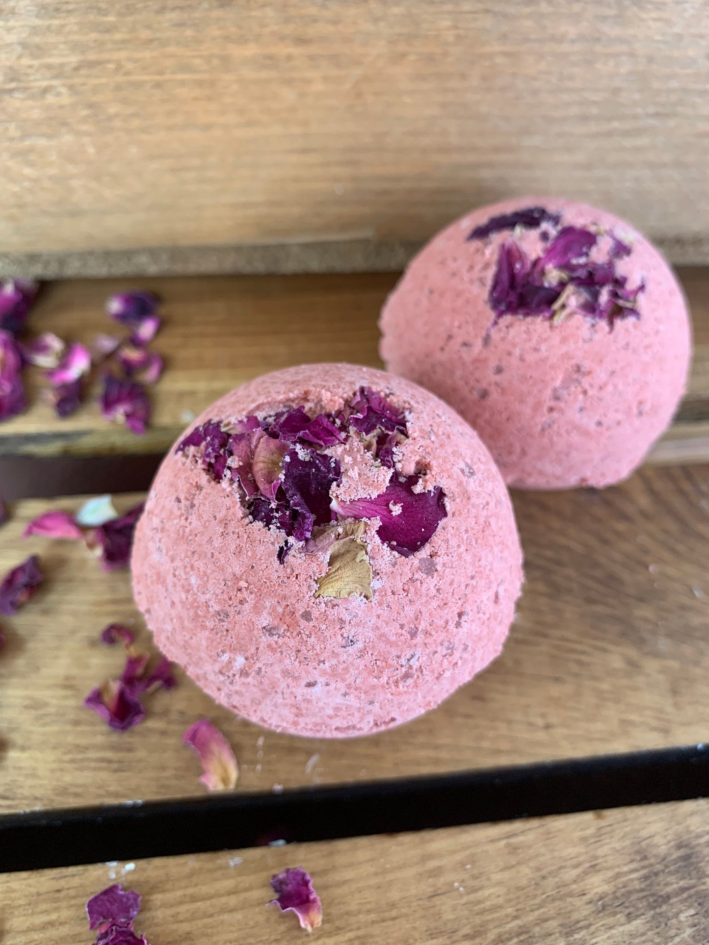 Rose Bath Bomb- Bath Bombs- Natural Bath Bombs