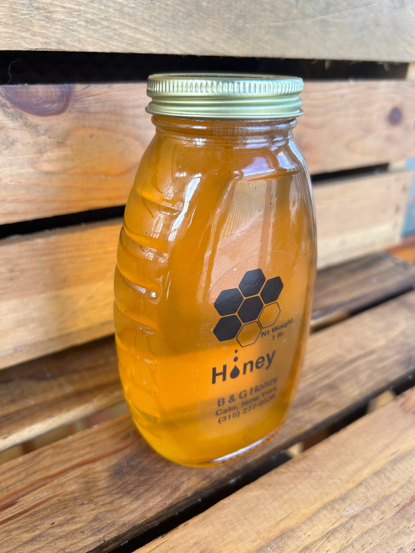 Honey- 1lb Honey- 16oz Honey- Raw Wildflower Honey- Wildflower Honey- New York Honey- Raw Honey- Pure Honey- BPA Free Bottle