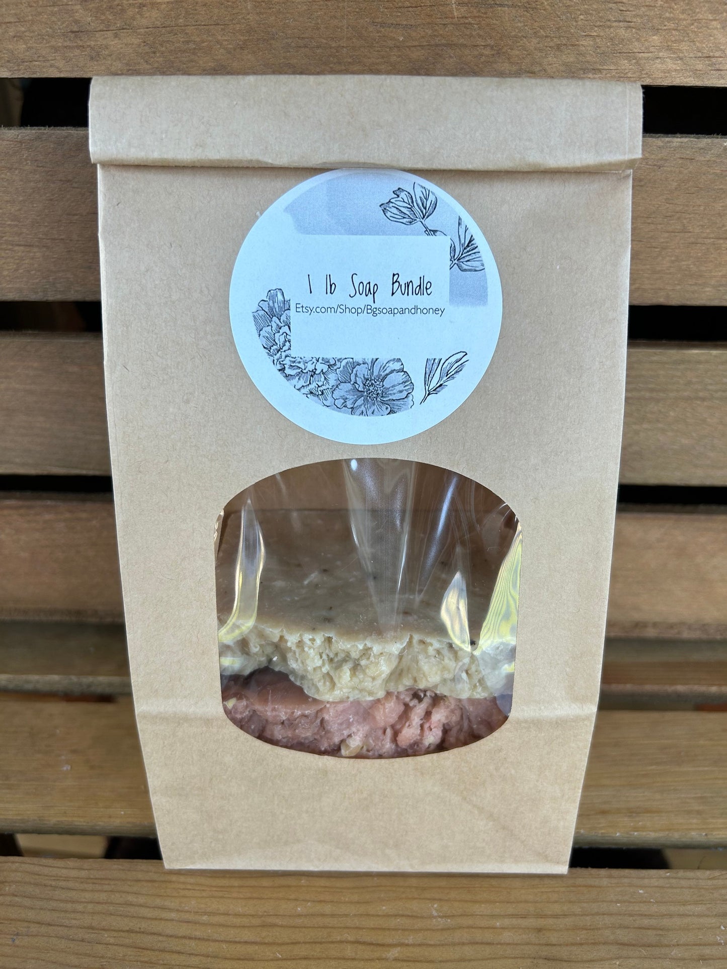 1 lb Soap Bundle - Bulk Soap Bars - Beeswax Soap - Handmade Natural Soap - Palm Free Soap