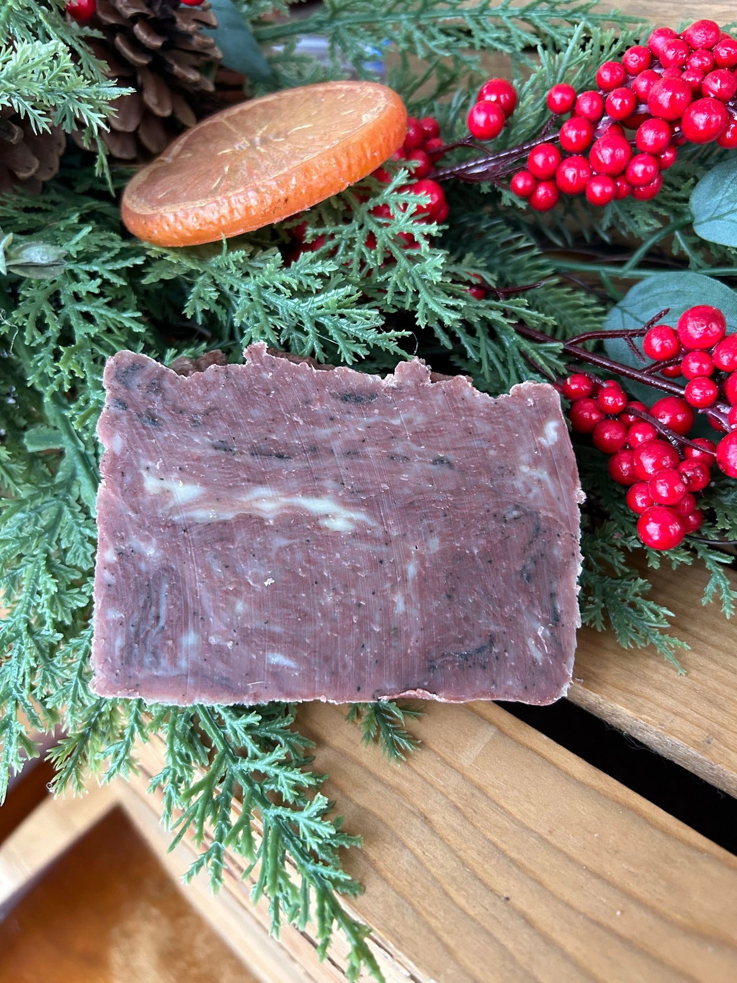 Orange & Clove Soap- with beeswax and honey- Palm Free Soap