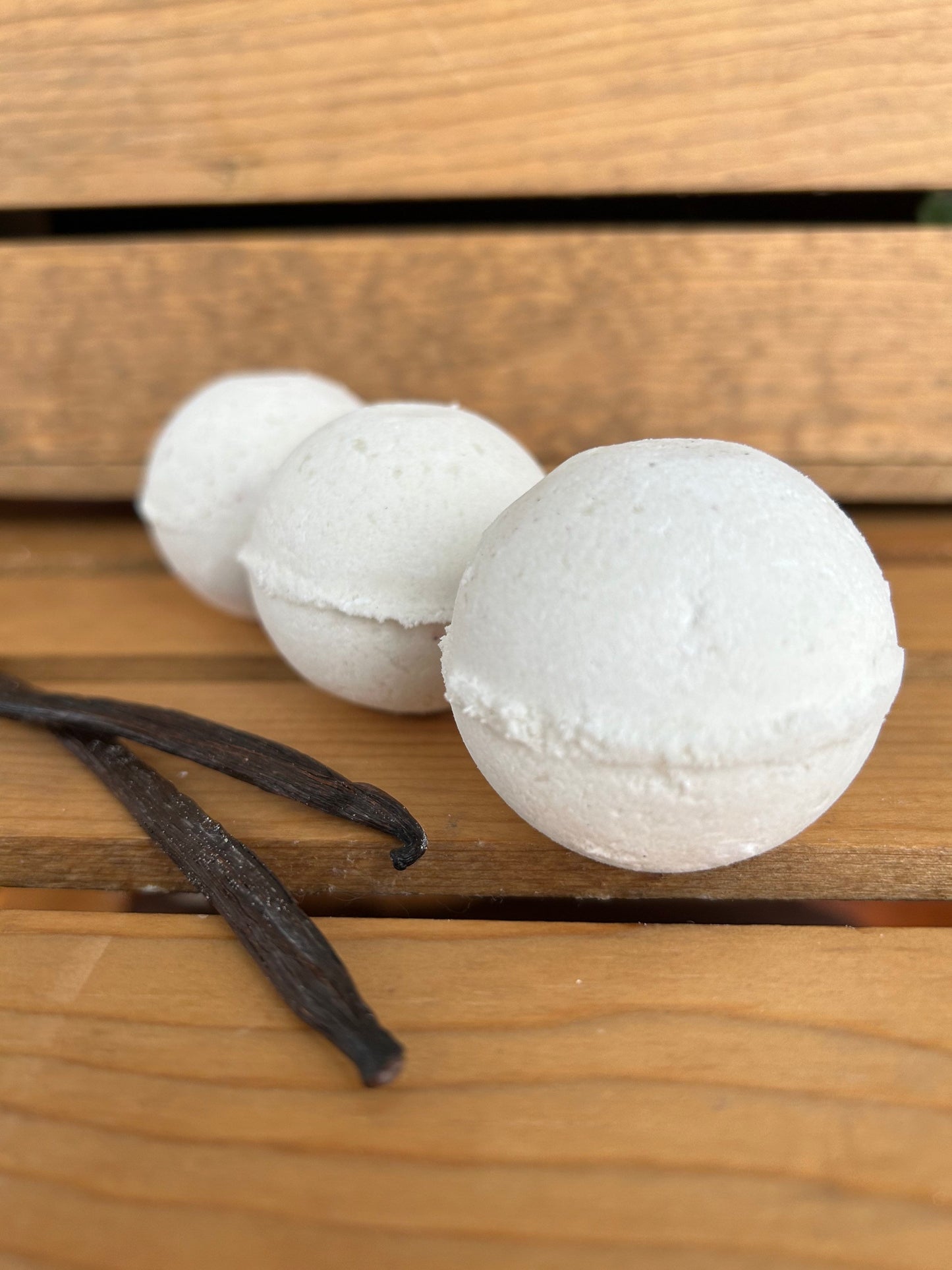 Warm Vanilla Bath Bomb- Bath Bombs- Vanilla Bean Bath Bomb- Natural Bath Bomb