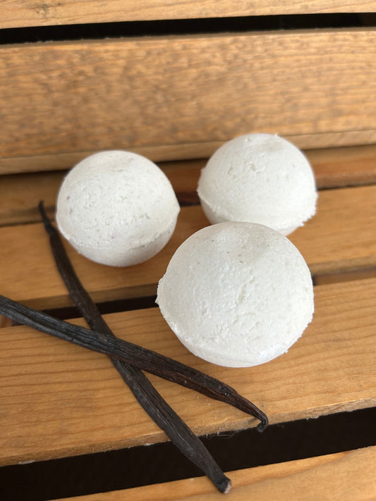 Warm Vanilla Bath Bomb- Bath Bombs- Vanilla Bean Bath Bomb- Natural Bath Bomb