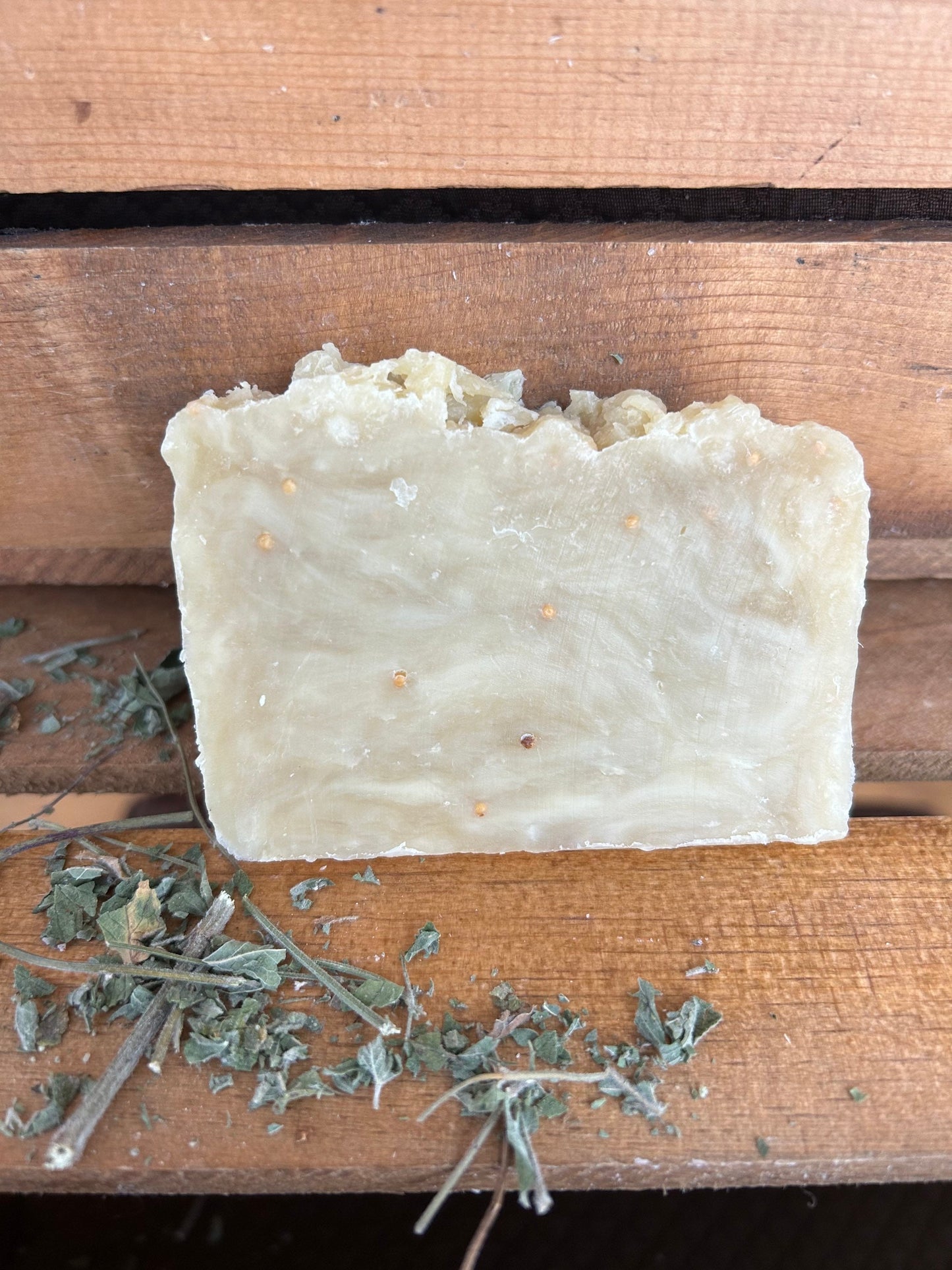 Peppermint Tea Tree Soap- made with honey and beeswax- Palm Free Soap