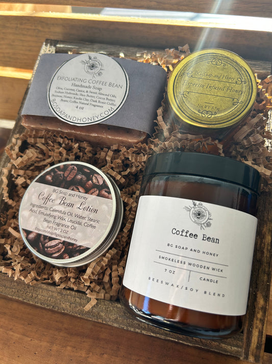 Coffee Lover Gift Box | Coffee Bean Gift Box | Wooden Gift Box