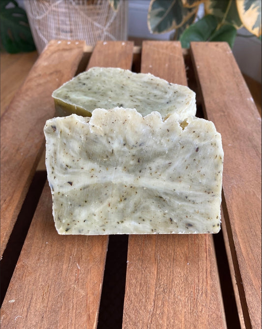 Peppermint and Pine Soap - With Beeswax and Honey - Palm Free Soap