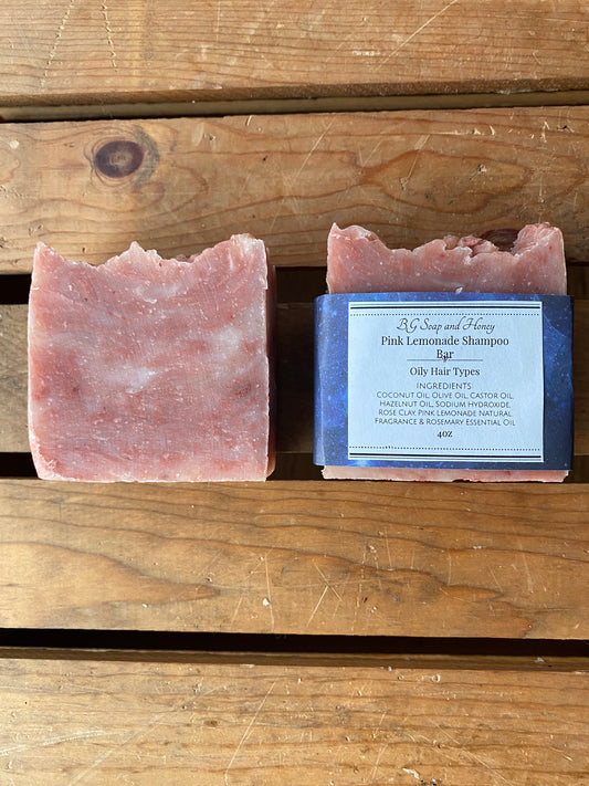 Pink Lemonade Shampoo Bar- For Normal or Dry Hair- Natural Shampoo Bar- Shampoo and Body Bar