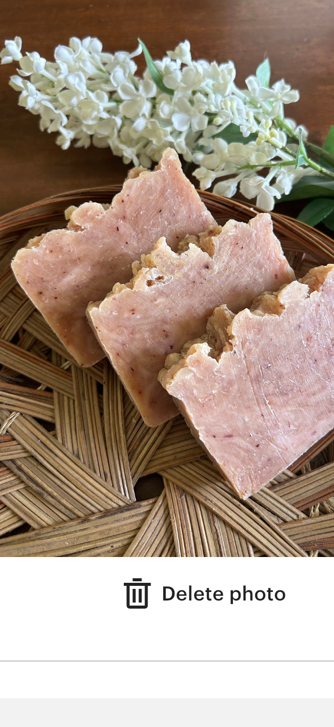Lilac Bar Soap- 4 oz Bar Soap- Beeswax and Honey Soap- Natural Handmade Soap - Palm Free Soap