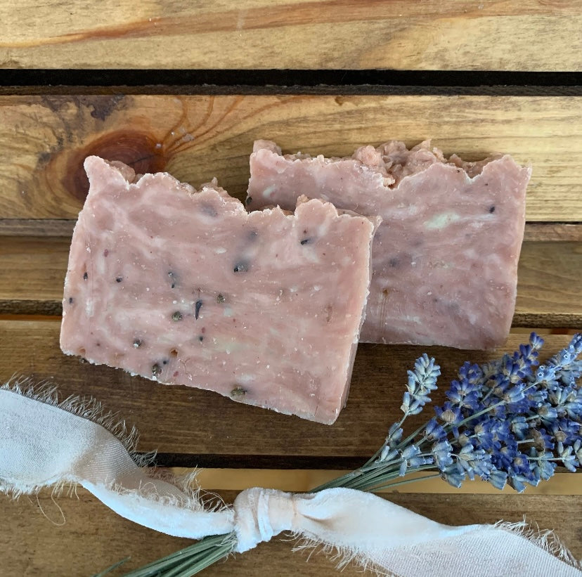 Lavender Rosemary & Vanilla Soap-  Made with Beeswax and Honey- Moisturizing Bar Soap - Palm Free Soap