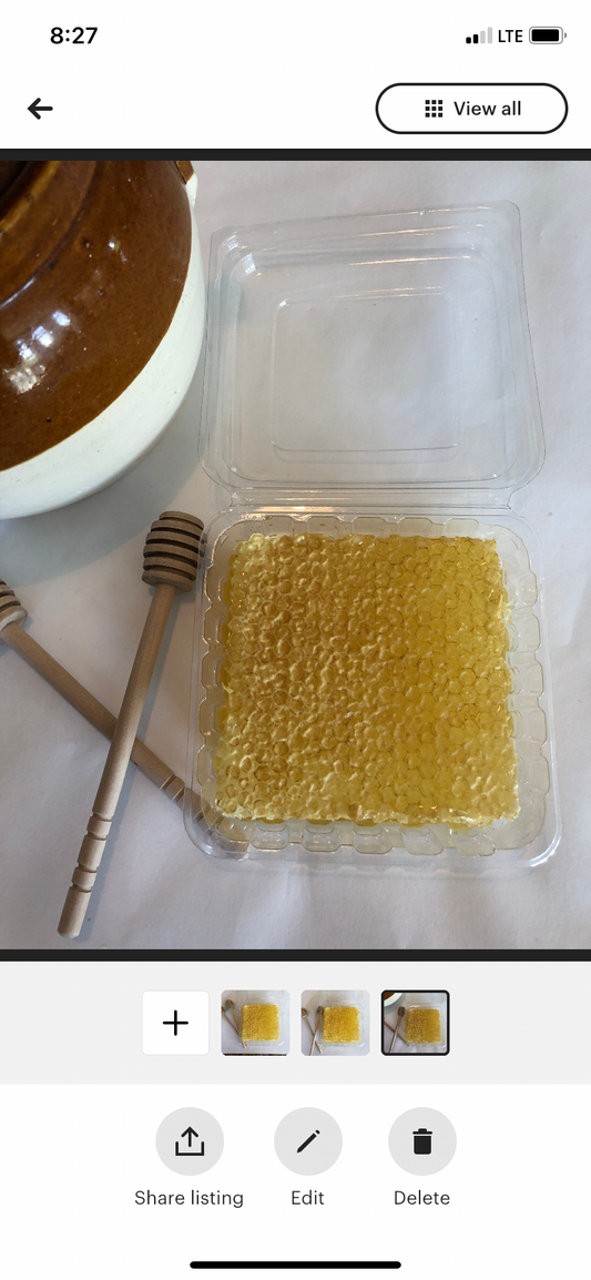 Comb Honey- Honey Comb- Pure Raw Comb Honey