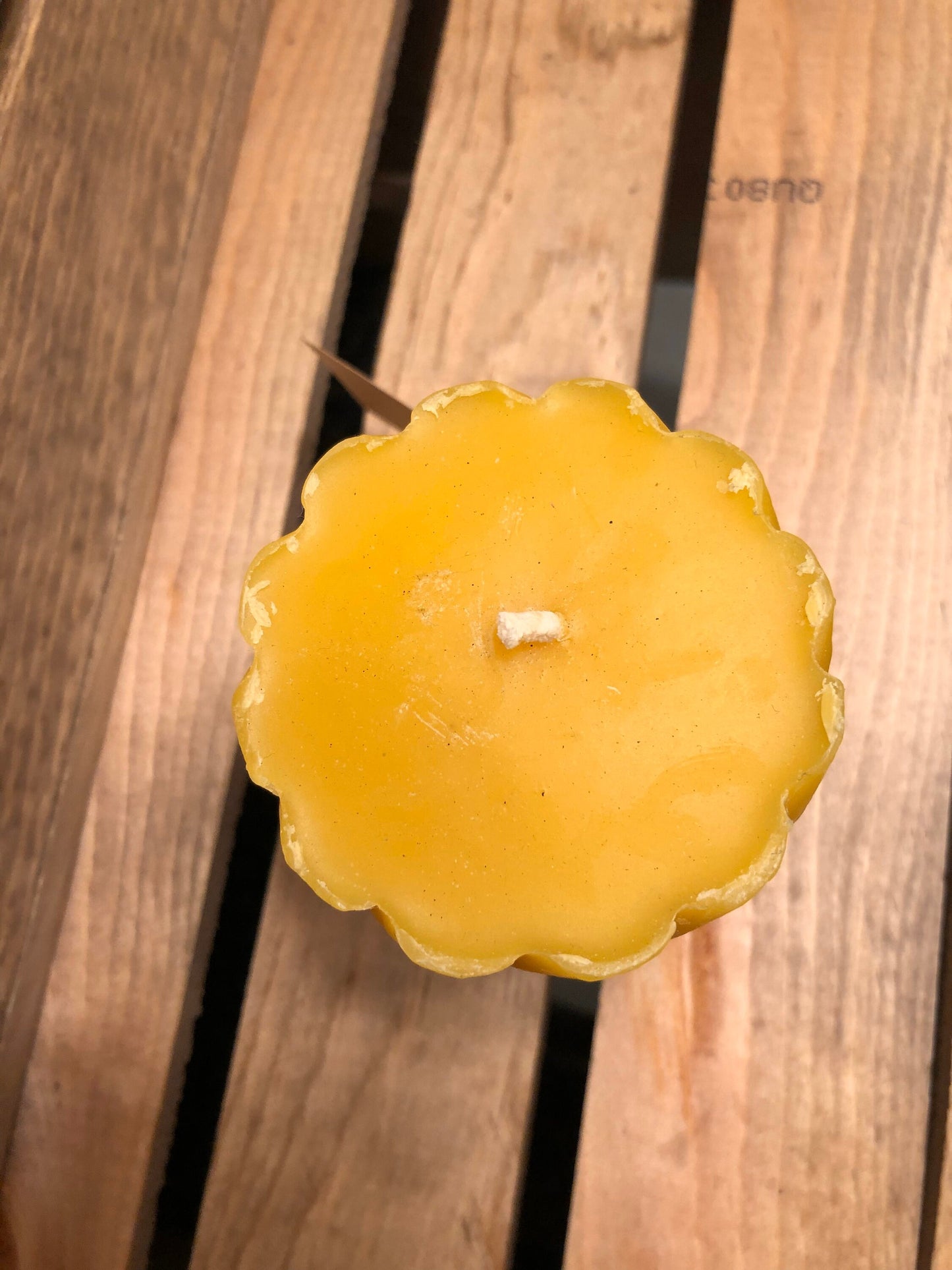 Beeswax Candle- Pillar Candle- Swirled Beeswax Pillar Candle