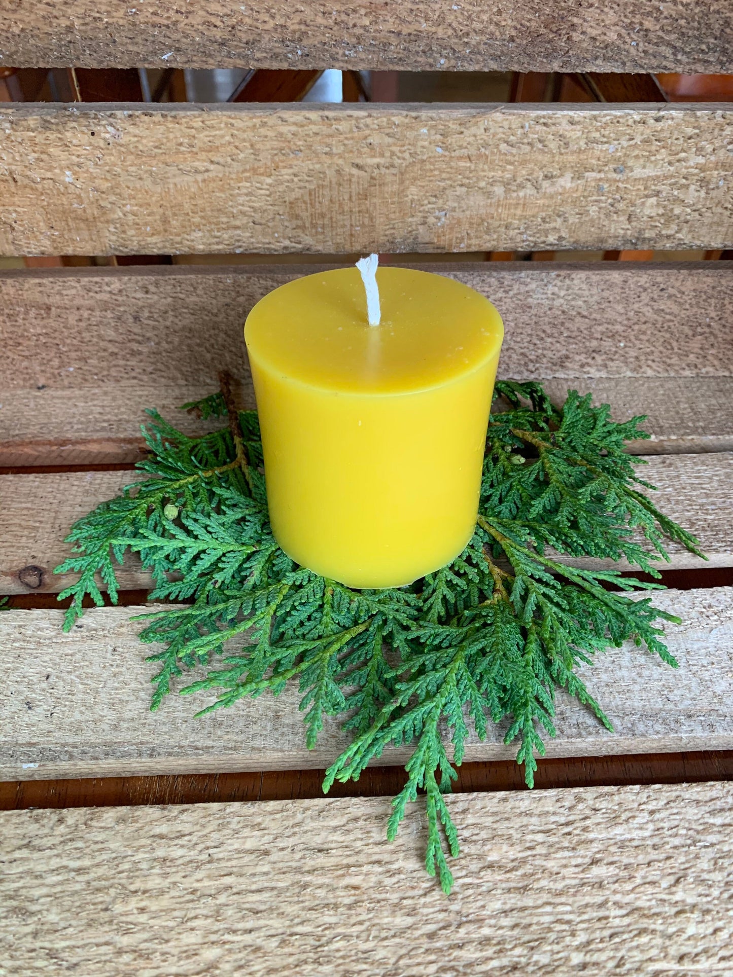 3" x 3" Pillar Candle- Pure Beeswax- Pillar Candle