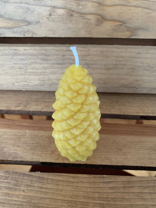 Pinecone Candle- Beeswax Pinecone Candle- Pine Cone Candle